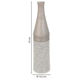 Vase Alexandra House Living Silver Ceramic 13 x 53 x 13 cm by Alexandra House Living, Vases - Ref: D1632084, Price: 25,89 €, ...