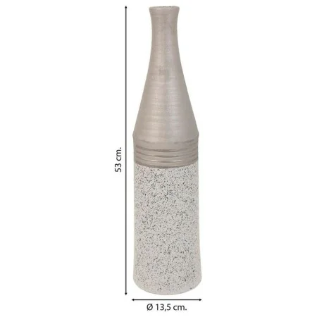 Vase Alexandra House Living Silber aus Keramik 13 x 53 x 13 cm von Alexandra House Living, Vasen - Ref: D1632084, Preis: 27,6...