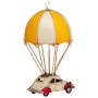 Figura Decorativa Alexandra House Living Amarelo Ferro ABS Globo Carro Paraquedas 17 x 31 x 18 cm de Alexandra House Living, ...