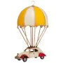 Deko-Figur Alexandra House Living Gelb Eisen ABS Luftballon Auto Fallschirm 17 x 31 x 18 cm von Alexandra House Living, Samml...