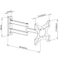 TV Halterung Techly ICA-LCD 2903 19" 37" 25 kg von Techly, TV-Ständer und -Tische - Ref: S9128288, Preis: 30,04 €, Rabatt: %