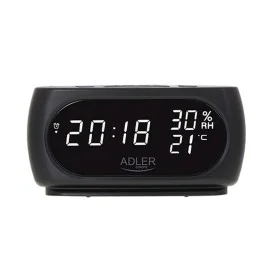 Reloj Despertador Adler AD 1186 Negro 18,2 x 8,8 x 7 cm de Adler, Relojes de escritorio - Ref: S9128367, Precio: 17,70 €, Des...