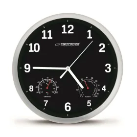 Orologio da Parete Esperanza EHC016K Nero Vetro Plastica 25 cm di Esperanza, Orologi da parete - Rif: S9128390, Prezzo: 6,10 ...