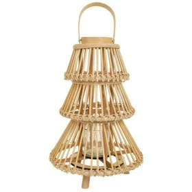 Lanterne Alexandra House Living Naturel Bambou 29 x 42 x 29 cm de Alexandra House Living, Bougeoirs et chandeliers - Réf : D1...