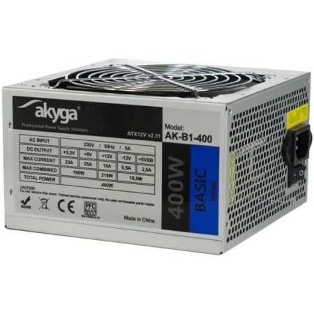 Bloc d’Alimentation Akyga AK-B1-400 400 W ATX RoHS de Akyga, Alimentation - Réf : S9129093, Prix : 24,49 €, Remise : %