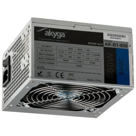 Fonte de Alimentação Akyga AK-B1-600 ATX 600 W RoHS de Akyga, Fontes de alimentação - Ref: S9129098, Preço: 43,18 €, Desconto: %