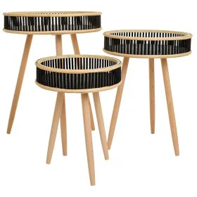 Jeu de 3 tables Alexandra House Living Noir Bois Bambou de Alexandra House Living, Tables - Réf : D1632099, Prix : 52,94 €, R...