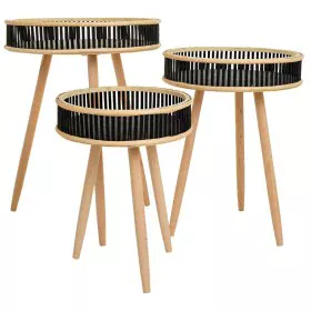 Jeu de 3 tables Alexandra House Living Noir Bois Bambou de Alexandra House Living, Tables - Réf : D1632099, Prix : 51,34 €, R...