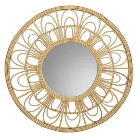 Miroir mural Alexandra House Living Naturel Bambou Rotin 55 x 2 x 55 cm de Alexandra House Living, Miroirs muraux - Réf : D16...