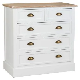 Chest of drawers Alexandra House Living White Brown Zinc Alloy MDF Wood 40 x 80 x 80 cm by Alexandra House Living, Chest of D...