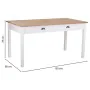 Table Alexandra House Living White Brown 80 x 78 x 150 cm With boxes by Alexandra House Living, Dining Tables - Ref: D1632109...