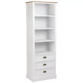 Scaffale Alexandra House Living Bianco Marrone Lega di Zinco Legno MDF 40 x 180 x 63 cm di Alexandra House Living, Librerie -...