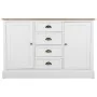 Sideboard Alexandra House Living White Brown Zinc Alloy MDF Wood 40 x 82 x 124 cm by Alexandra House Living, Sideboards - Ref...