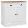 Hall Table with Drawers Alexandra House Living White Brown Zinc Alloy MDF Wood 39 x 80 x 82 cm by Alexandra House Living, Tab...