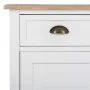 Hall Table with Drawers Alexandra House Living White Brown Zinc Alloy MDF Wood 39 x 80 x 82 cm by Alexandra House Living, Tab...