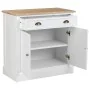 Hall Table with Drawers Alexandra House Living White Brown Zinc Alloy MDF Wood 39 x 80 x 82 cm by Alexandra House Living, Tab...