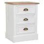 Comodino Alexandra House Living Bianco Marrone 35 x 60 x 45 cm di Alexandra House Living, Comodini - Rif: D1632114, Prezzo: 1...