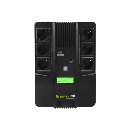 Uninterruptible Power Supply System Interactive UPS Green Cell AiO 800VA LCD 480 W by Green Cell, Uninterrupted Power Supplie...