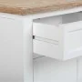 Mesa de Cabeceira Alexandra House Living Branco Castanho 35 x 63 x 41 cm de Alexandra House Living, Mesinhas de cabeceira - R...