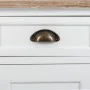 Mesa de Cabeceira Alexandra House Living Branco Castanho 35 x 63 x 41 cm de Alexandra House Living, Mesinhas de cabeceira - R...