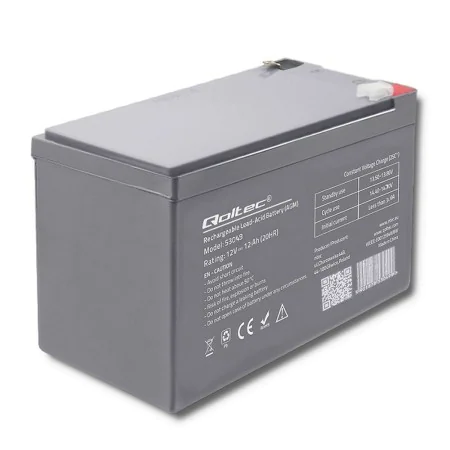 Batterie für Unterbrechungsfreies Stromversorgungssystem USV Qoltec 53049 12 Ah 12 V von Qoltec, Batterieersatz für unterbrec...