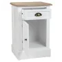 Mesa de Cabeceira Alexandra House Living Branco Castanho 35 x 63 x 41 cm de Alexandra House Living, Mesinhas de cabeceira - R...