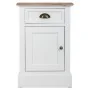 Mesa de Cabeceira Alexandra House Living Branco Castanho 35 x 63 x 41 cm de Alexandra House Living, Mesinhas de cabeceira - R...