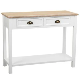 Hall Table with Drawers Alexandra House Living White Brown Zinc Alloy MDF Wood 40 x 78 x 100 cm by Alexandra House Living, Ta...