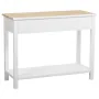 Hall Table with Drawers Alexandra House Living White Brown Zinc Alloy MDF Wood 40 x 78 x 100 cm by Alexandra House Living, Ta...