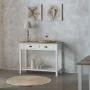 Aparador com Gavetas Alexandra House Living Branco Castanho Liga de Zinco Madeira MDF 40 x 78 x 100 cm de Alexandra House Liv...