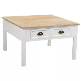 Centre Table Alexandra House Living White Brown Zinc Alloy MDF Wood 80 x 50 x 80 cm by Alexandra House Living, Side Tables - ...