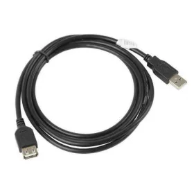 Cable Alargador USB Lanberg CA-USBE-10CC-0018-BK Negro 1,8 m Macho/Hembra (1 unidad) de Lanberg, Cables USB - Ref: S9130169, ...