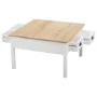 Mesa de Centro Alexandra House Living Branco Castanho Liga de Zinco Madeira MDF 80 x 50 x 80 cm de Alexandra House Living, Me...