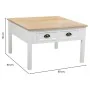 Mesa de Centro Alexandra House Living Branco Castanho Liga de Zinco Madeira MDF 80 x 50 x 80 cm de Alexandra House Living, Me...