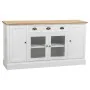 Credenza Alexandra House Living Bianco Marrone Lega di Zinco Legno MDF 40 x 80 x 150 cm di Alexandra House Living, Credenze e...