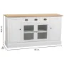 Buffet Alexandra House Living Blanc Marron Alliage de Zinc Bois MDF 40 x 80 x 150 cm de Alexandra House Living, Buffets, créd...