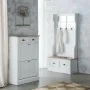 Ingresso con Cassetti Alexandra House Living Bianco Marrone Lega di Zinco Legno MDF 39 x 184 x 92 cm di Alexandra House Livin...