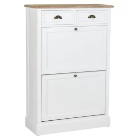 Armoire à chaussures Alexandra House Living Blanc Marron 33 x 120 x 80 cm de Alexandra House Living, Cordonniers - Réf : D163...