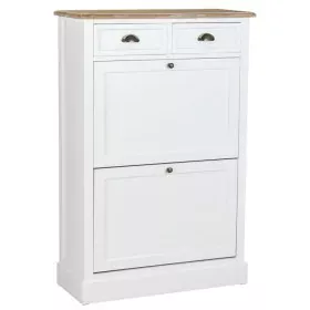 Shoe cupboard Alexandra House Living White Brown 33 x 120 x 80 cm by Alexandra House Living, Shoe organisers - Ref: D1632120,...