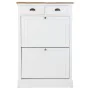 Shoe cupboard Alexandra House Living White Brown 33 x 120 x 80 cm by Alexandra House Living, Shoe organisers - Ref: D1632120,...