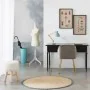 Tabouret Alexandra House Living Blanc Tissu Peluche Bambou Pin Éponge Bois MDF 32 x 44 x 32 cm de Alexandra House Living, Cha...