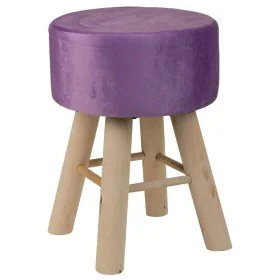 Tabouret Alexandra House Living Pourpre Velours Bambou Pin Éponge Bois MDF 32 x 44 x 32 cm de Alexandra House Living, Chaises...