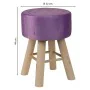 Banqueta Alexandra House Living Violeta Veludo Bambu Pinheiro Esponja Madeira MDF 32 x 44 x 32 cm de Alexandra House Living, ...