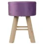 Banqueta Alexandra House Living Violeta Veludo Bambu Pinheiro Esponja Madeira MDF 32 x 44 x 32 cm de Alexandra House Living, ...