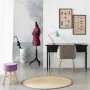 Banqueta Alexandra House Living Violeta Veludo Bambu Pinheiro Esponja Madeira MDF 32 x 44 x 32 cm de Alexandra House Living, ...