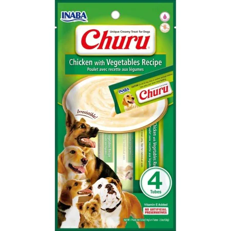 Snack pour chiens Inaba EUD615 Poulet Légumes 4 x 14 g de Inaba, Biscuits, gâteaux et snacks - Réf : S9131000, Prix : 2,90 €,...