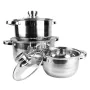 Saucepans Feel Maestro MR-2220-6L Silver Steel 6 Pieces by Feel Maestro, Casserole pans - Ref: S9131950, Price: 41,12 €, Disc...