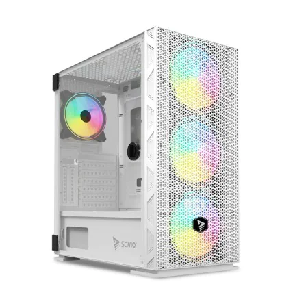 Caja Semitorre ATX Savio RAPTOR WHITE X1 Negro Multicolor de Savio, Cajas de ordenador de sobremesa - Ref: S9132196, Precio: ...