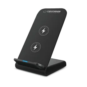 Carregador sem Fios com Suporte para Telemóveis Esperanza EZC101 Preto de Esperanza, Acessórios para automóvel - Ref: S913268...