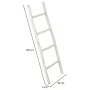 Scaffale Alexandra House Living Bianco Legno di paulownia 3 x 120 x 44 cm Scala di Alexandra House Living, Scaffalature e rip...